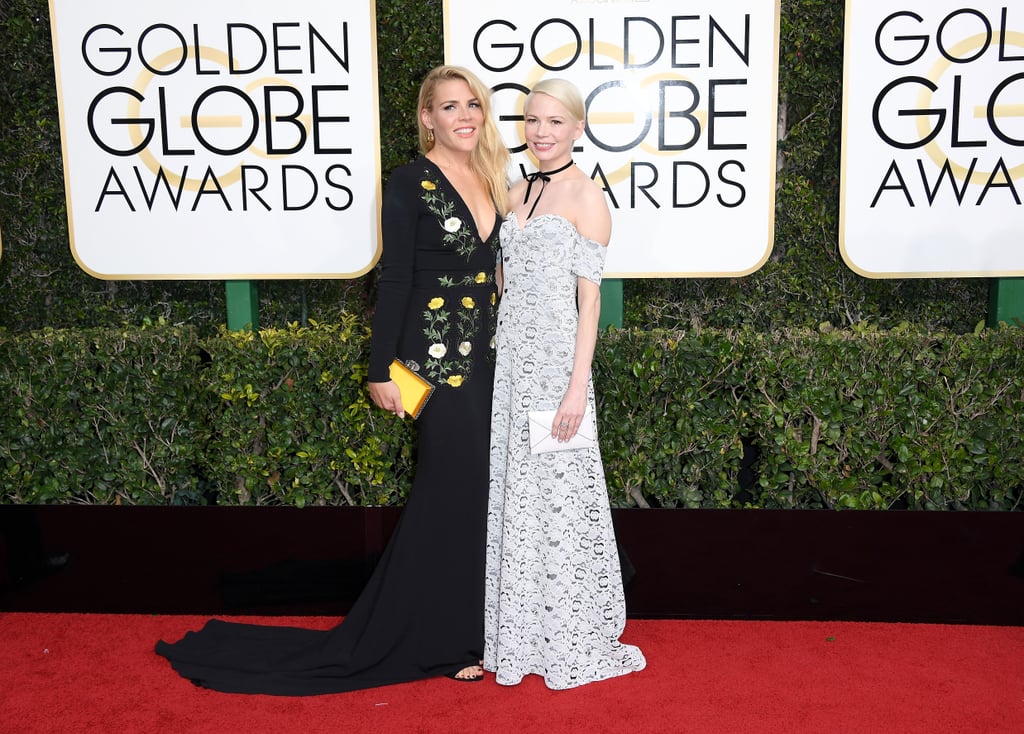 Michelle Williams and Busy Philipps at 2017 Golden Globes