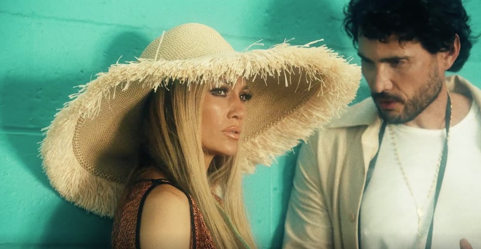 Straw Hat and Gold Makeup 