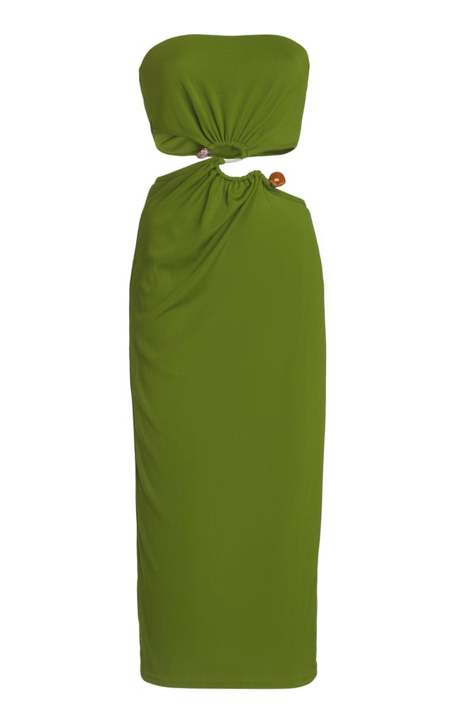 Christopher Esber Distort Strapless Midi Dress