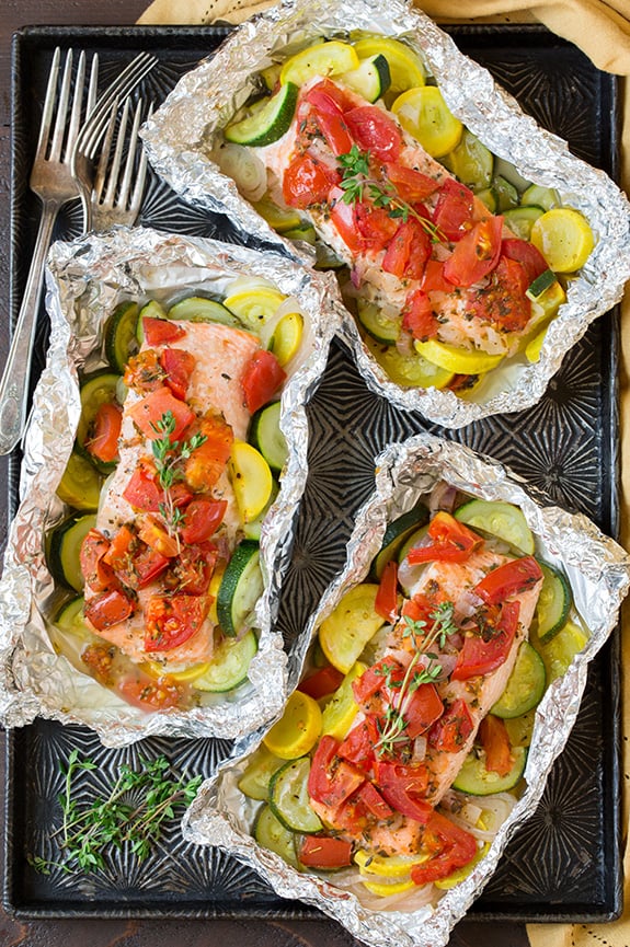 Salmon and Summer Veggies