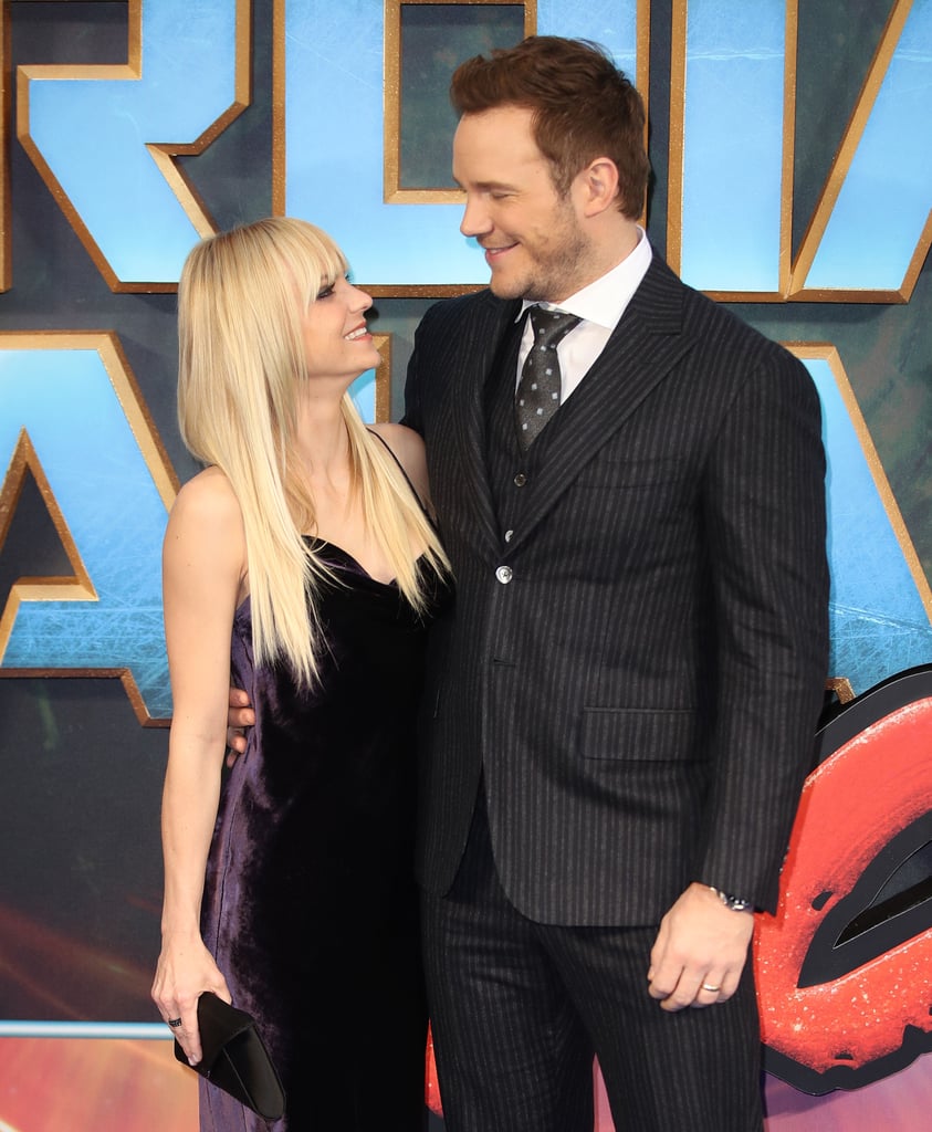 Anna and Chris exchanged loving looks at the UK premiere of Guardians of the Galaxy Vol. 2 in April 2017.