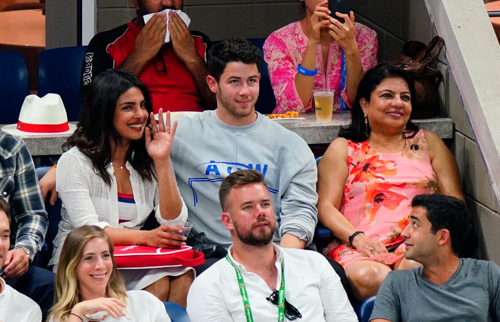 Nick Jonas and Priyanka Chopra at the US Open September 2018