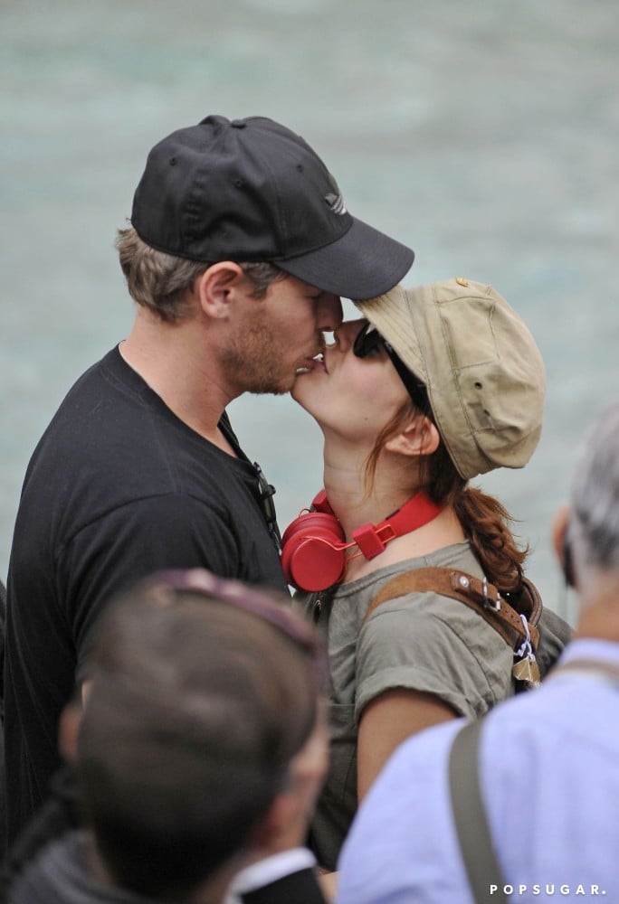 Drew Barrymore bit Will Kopelman's lip while touring Rome together in September 2011.