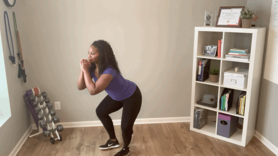 Squat With Hip Rotation