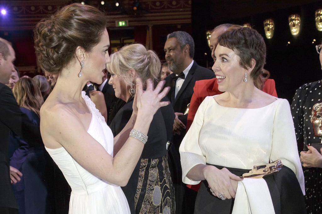 Kate Middleton and Prince William With Olivia Colman BAFTAs