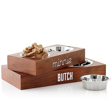 Wooden Acacia Pet Bowl