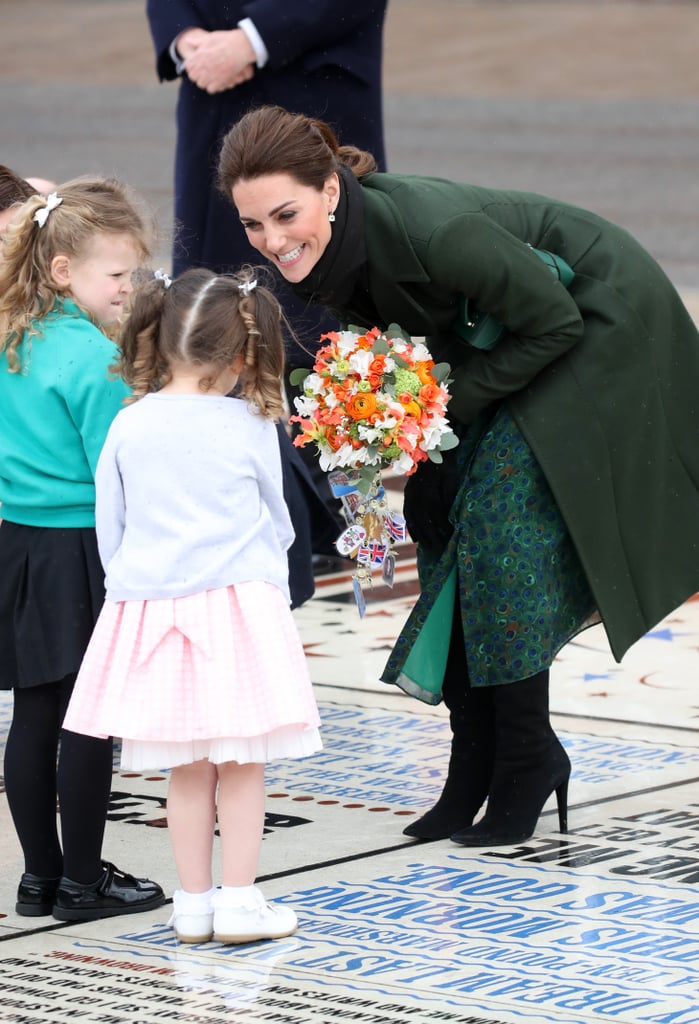 Kate Middleton Michael Kors Peacock Dress