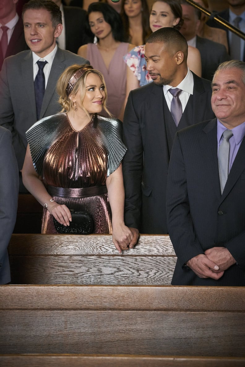 Hilary Duff's Metallic Givenchy Dress on Younger