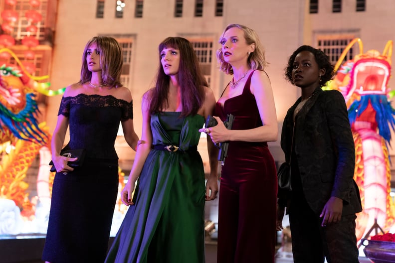 THE 355, from left: Penelope Cruz, Jessica Chastain, Diane Kruger, Lupita Nyong'o, 2021. ph: Robert Viglasky /  Universal Pictures / Courtesy Everett Collection