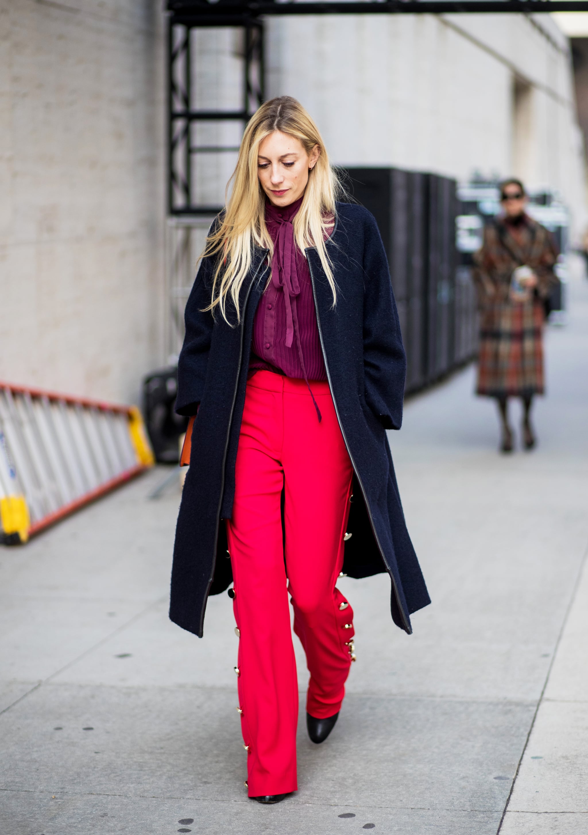 Embellished Red Trousers, 35 Pant Outfit Ideas That — Gasp! — Aren't Jeans