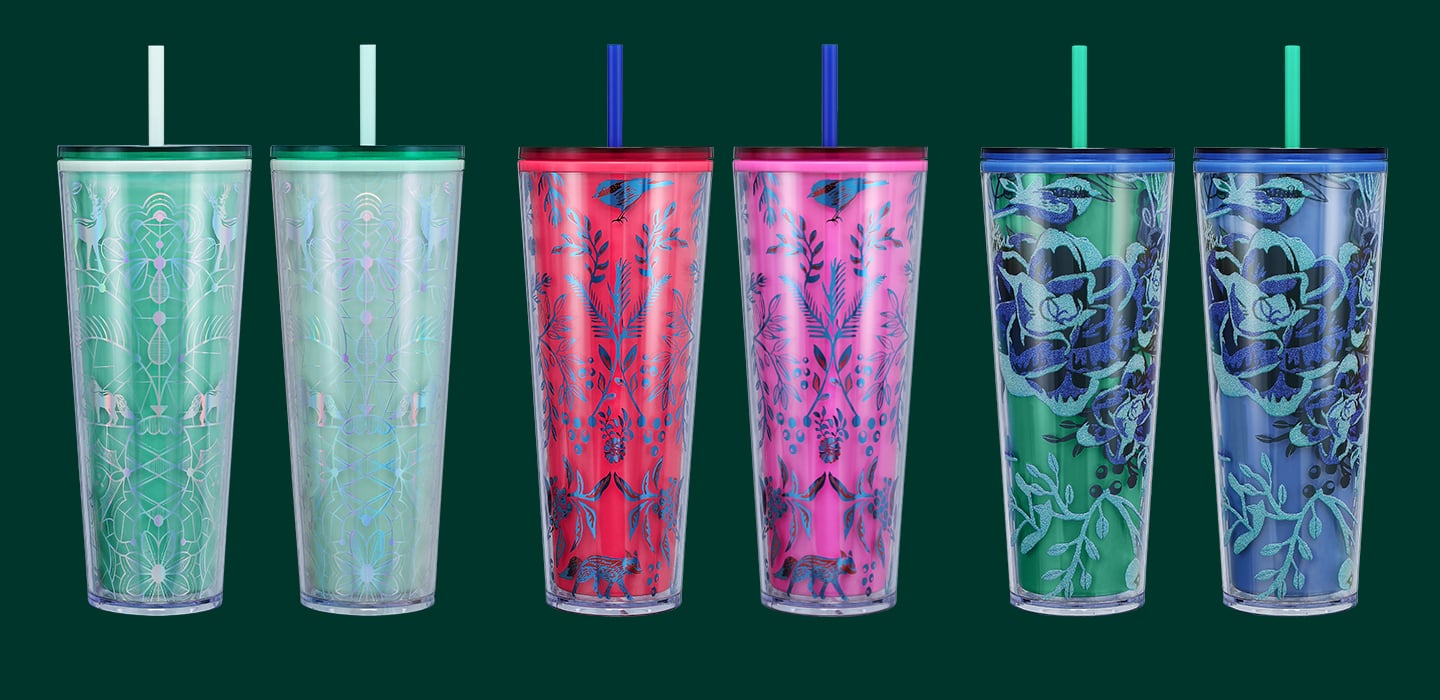 Starbucks Dining | Reusable Cold Cups | Color: Green/Red | Size: Os | Redkingvisuals's Closet