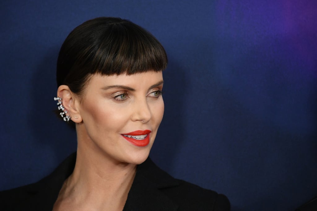 Charlize Theron's Bangs Hairstyle April 2019