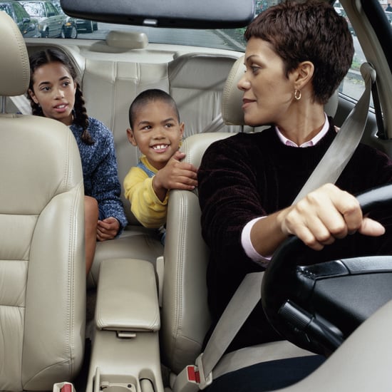 Moms in School Carpool Line