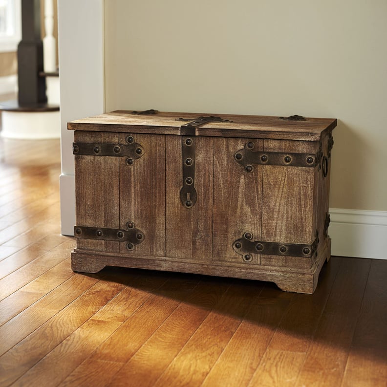 Household Essentials Victorian Small Storage Trunk in Brown