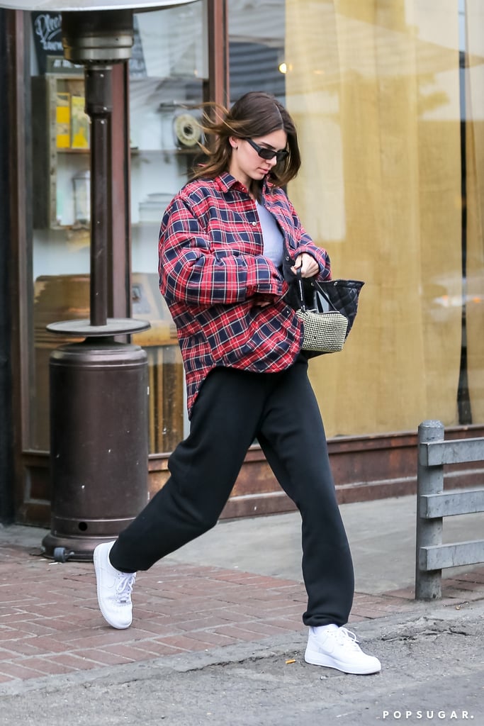Kendall Jenner Carrying Rhinestone Alexander Wang Bag