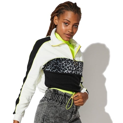 Vylette Fleece Colorblock Track Top