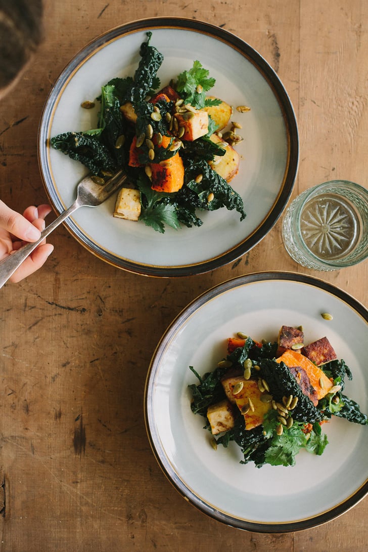 Miso-Curry Butternut Squash With Tofu and Kale