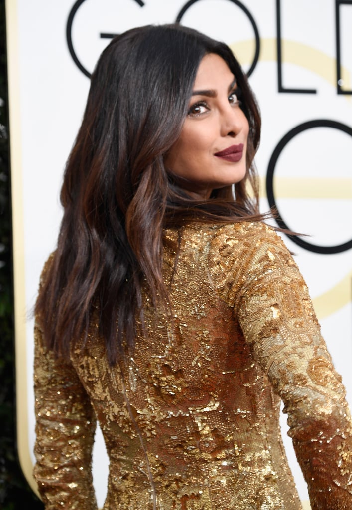 Priyanka Chopra's Makeup and Hair at the Golden Globes 2017