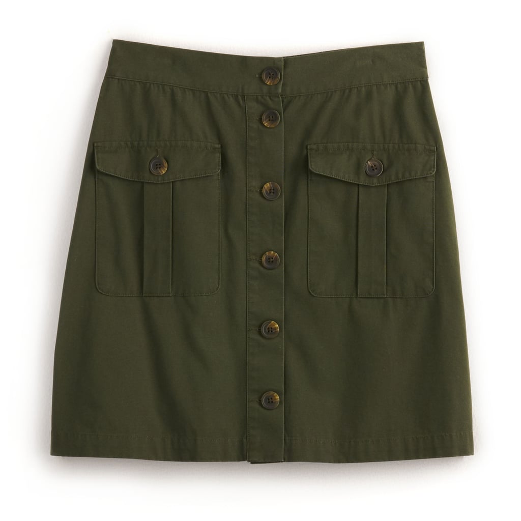 POPSUGAR Patch-Pocket Jean Skirt