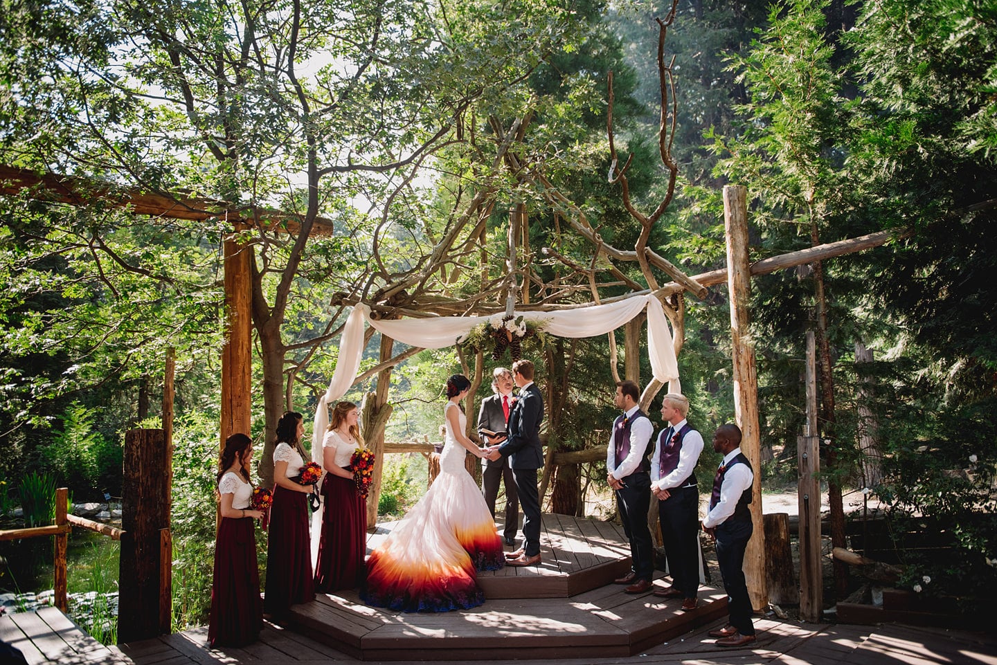 Colorful Ombre Wedding Popsugar Love Sex