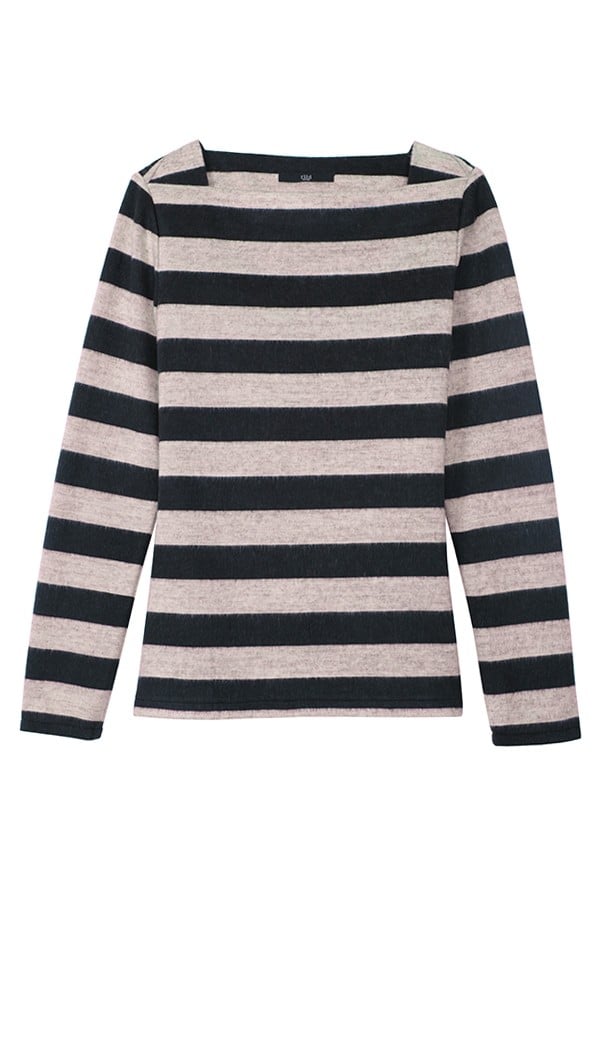 Tibi Cozy Stripe Boat Neck Top ($325) | Fashion Gift Ideas 2014 ...