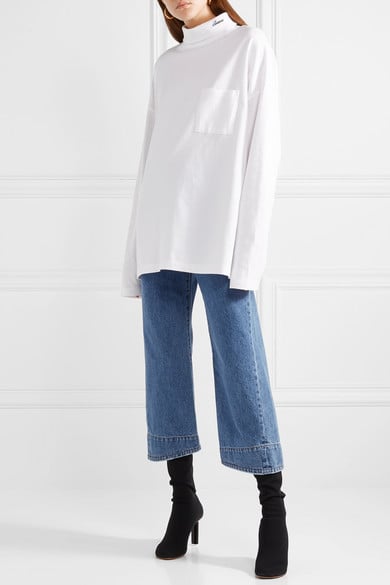 Wear the Trend: We11Done Cropped High-Rise Wide-Leg Jeans