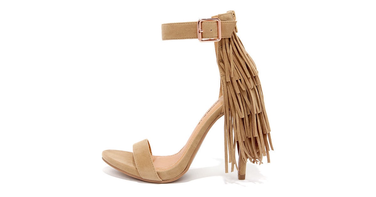 Lulu's Back Fringe Heels ($41) | Fall Shoe Trends 2015 | POPSUGAR ...