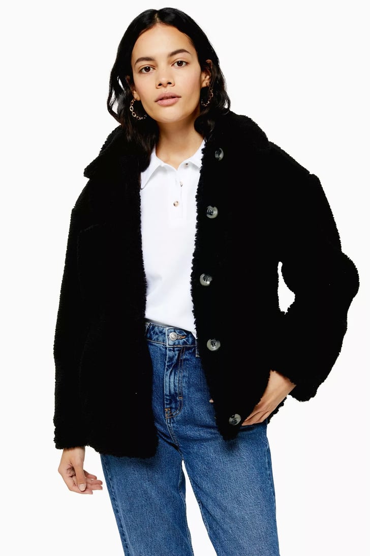 Topshop Black Borg Jacket | Best Back-to-School Clothes For Women ...