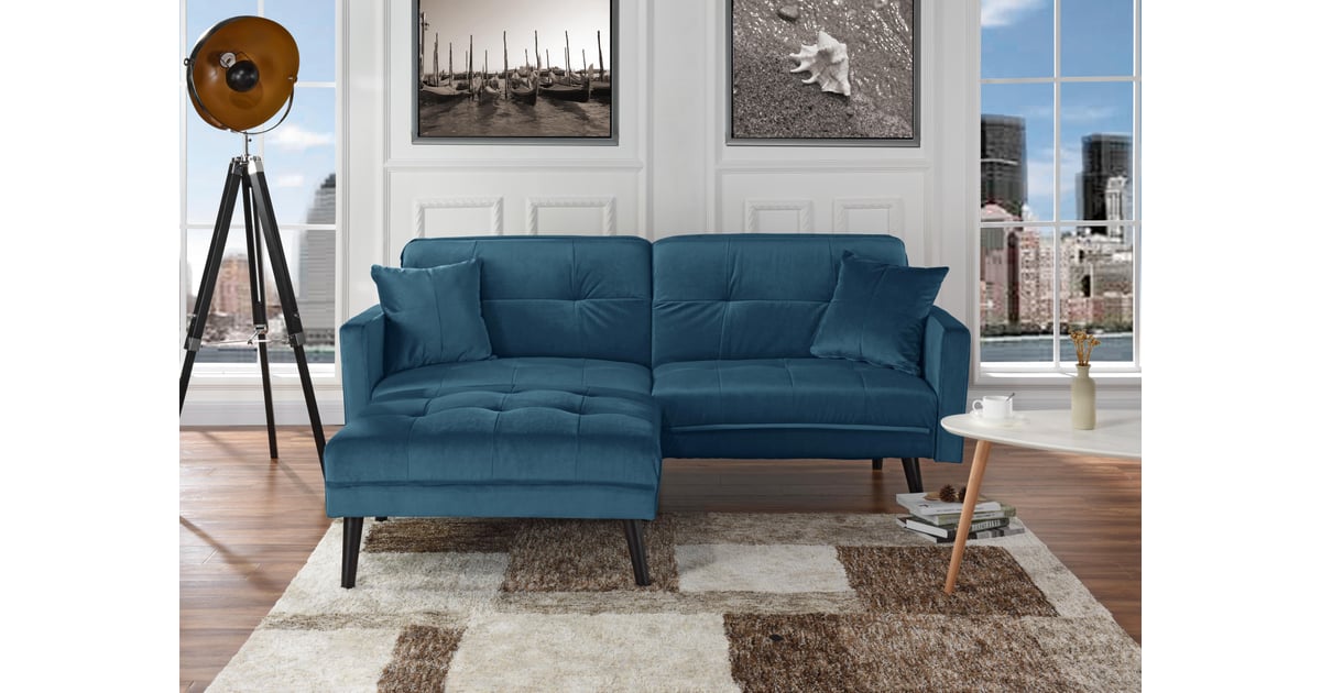 MidCentury Modern Brush Microfiber Futon Sofa Bed Best Futons From