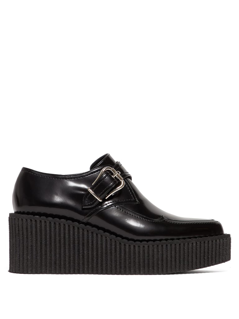 Stella McCartney Buckled Patent Faux-Leather Shoes