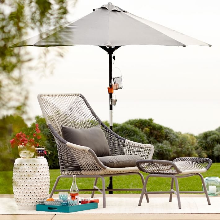 Huron Outdoor Large Lounge Chair Affordable Midcentury Modern Outdoor