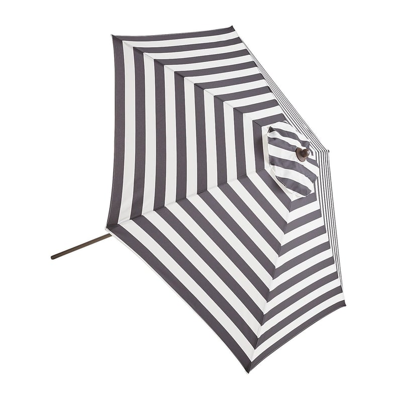 Natural Stripe Steel Umbrella