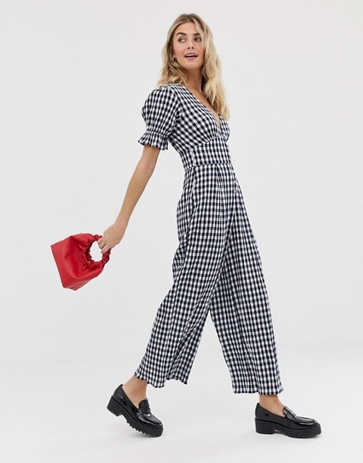 ASOS Design Gingham Jumpsuit