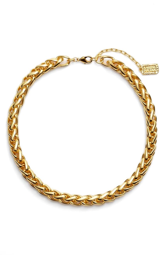 Karine Sultan Braided Link Collar Necklace