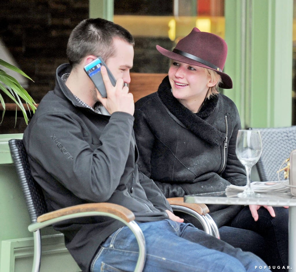 Jennifer Lawrence and Nicholas Hoult With Tom Ford in London