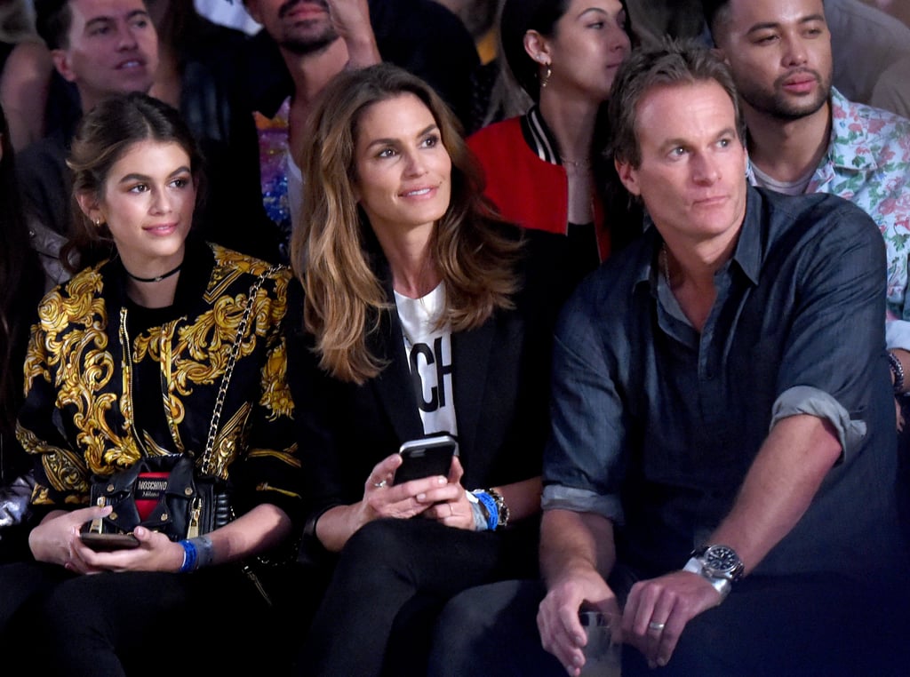 Cindy Crawford and Kaia Gerber at Moschino Show 2016