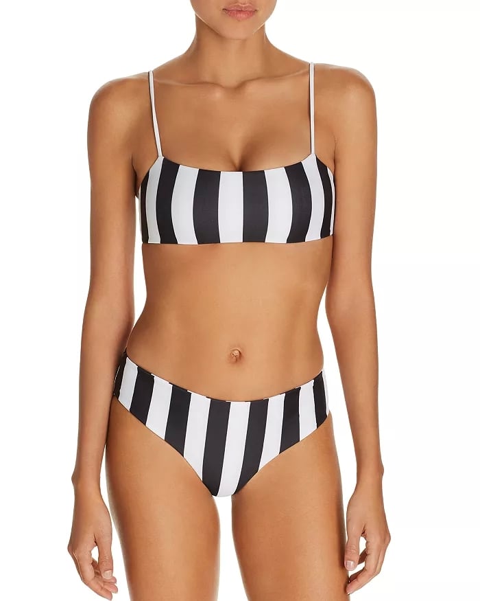 Mikoh Kumu Striped Bandeau Bikini Top & Cruz Bay Bikini Bottom