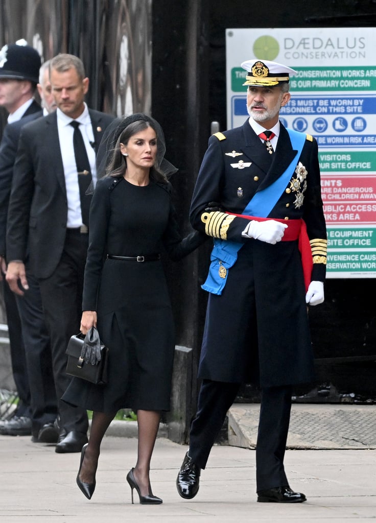 Queen Letizia's Brooch at Queen Elizabeth II's Funeral