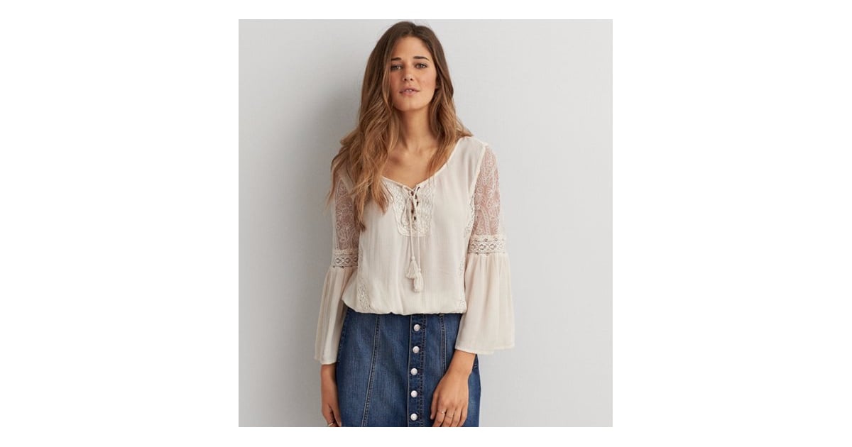 american eagle peasant top