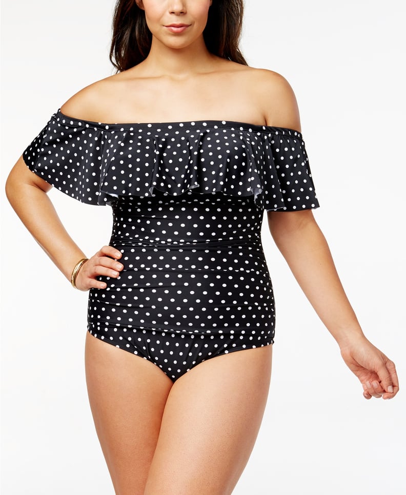 Lauren Ralph Lauren Plus Size Off-the-Shoulder Swimsuit