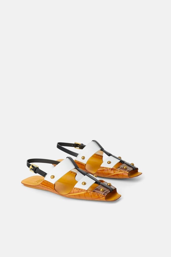 Limited Edition Zara Studio Flat Leather Sandal