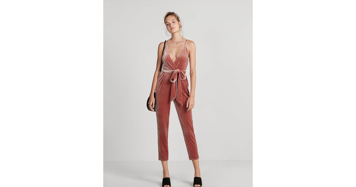 Express Velvet Jumpsuit Holiday Jumpsuits POPSUGAR Fashion Photo 16