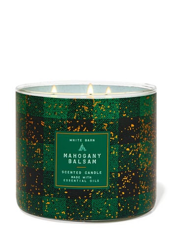 Mahogany Balsam Three-Wick Candle