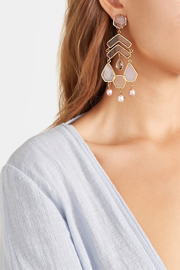Chandelier and Drop Earrings Earrings Trends 2019 POPSUGAR Fashion