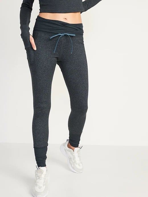 Old Navy, Pants & Jumpsuits, Old Navy Highwaisted Stirrup Leggings  Cozecore Heathered Grey Performance