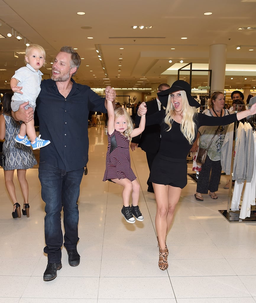 Jessica Simpson With Ace and Maxwell at Event | Pictures