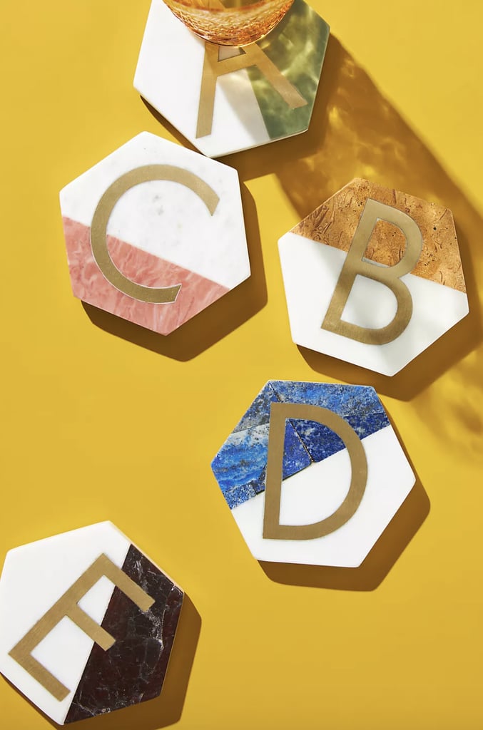 Pretty Coasters: Colorblocked Monogram Coaster