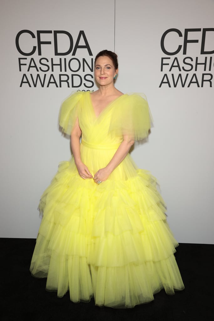Drew Barrymore at the 2021 CFDA Fashion Awards