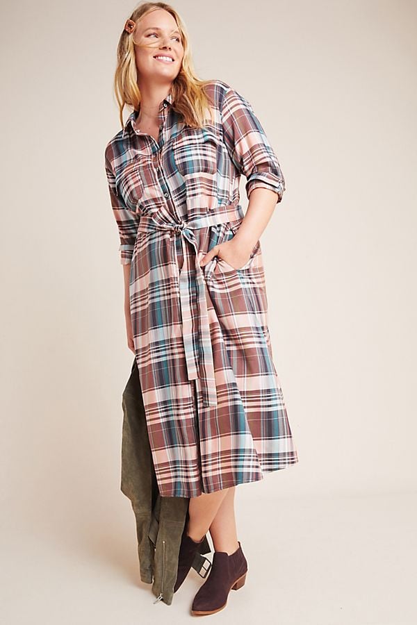 Baacal Lauren Plaid Plus Shirtdress