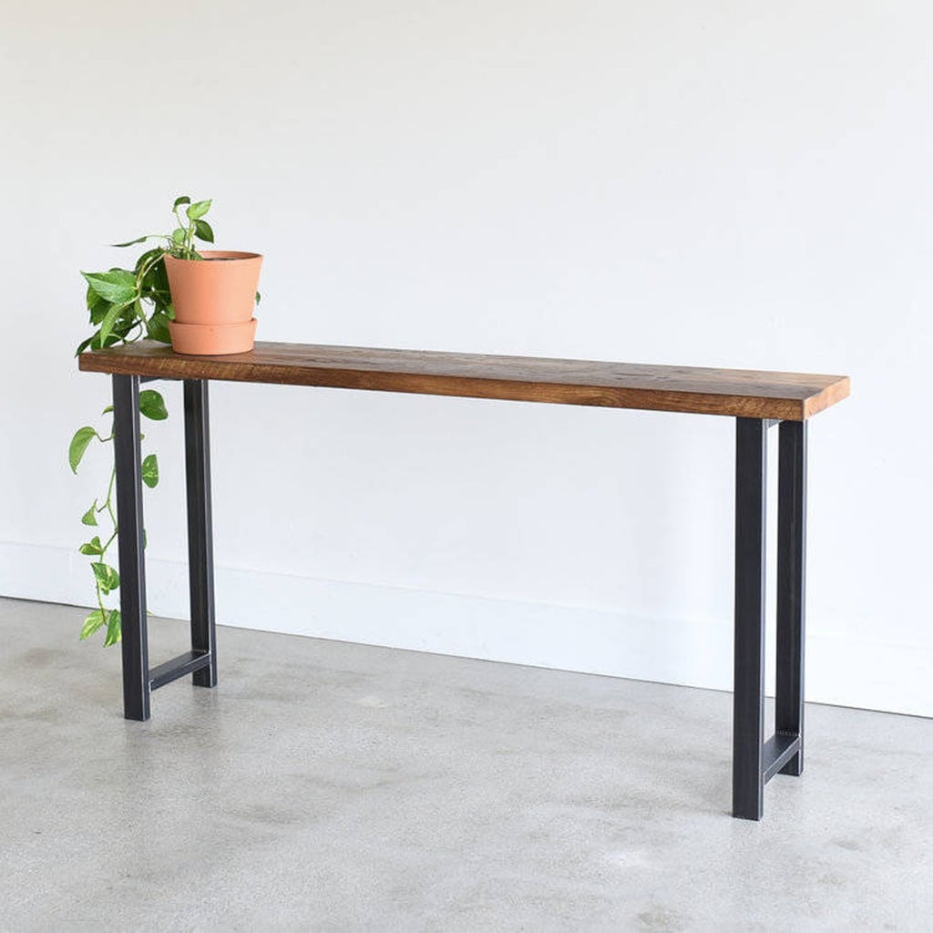 Console Table Made from Reclaimed Woo